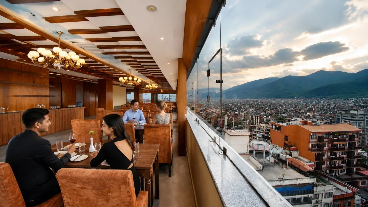 Sky Lounge Restaurant & Bar rooftop dining
